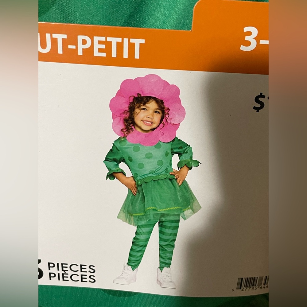 🌸NEW Toddler Little Blossom Flower Halloween Costume Size 3-4T